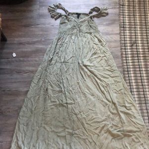 Forrest green sleeveless dress